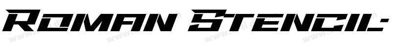 Roman Stencil字体转换